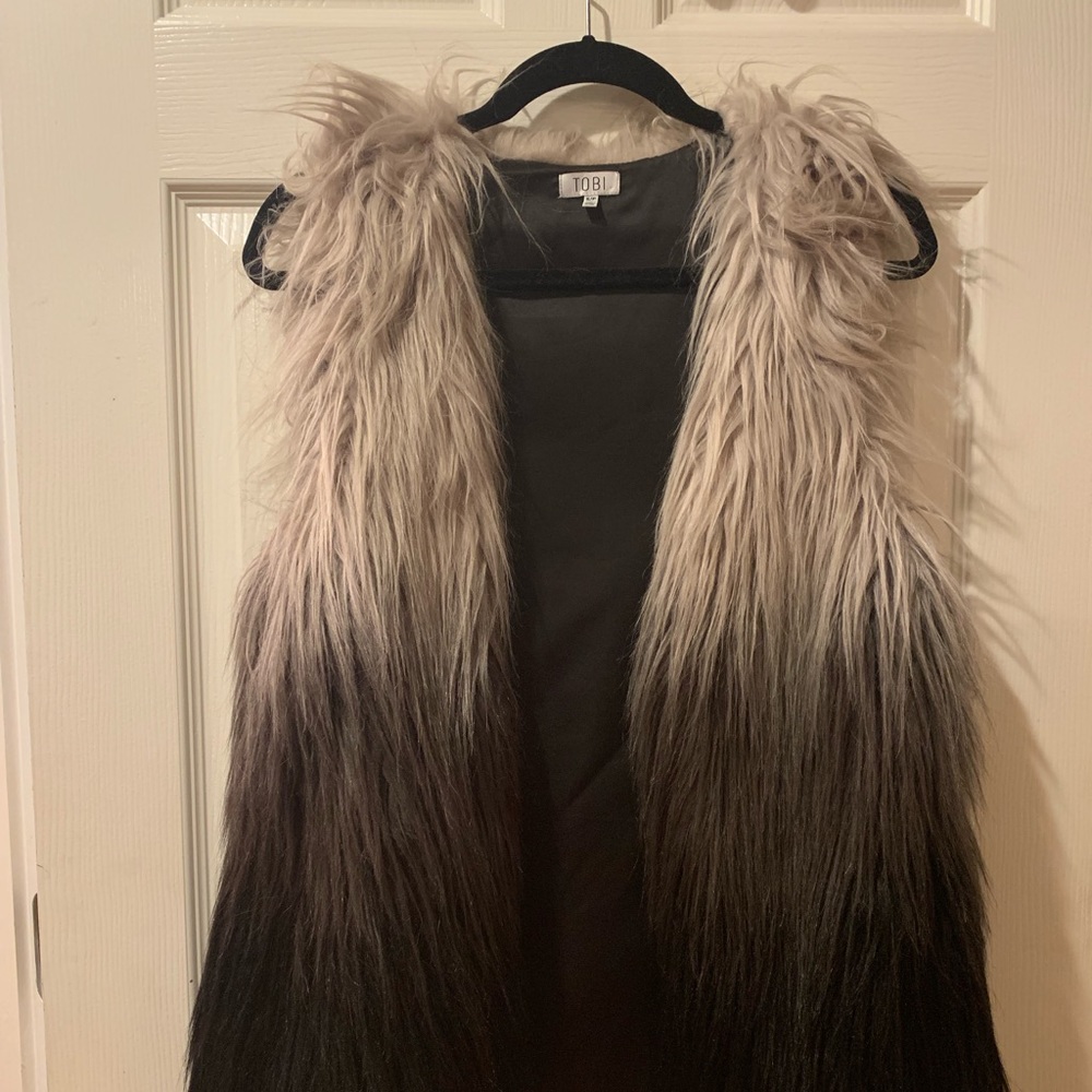 Ombré Fur vest